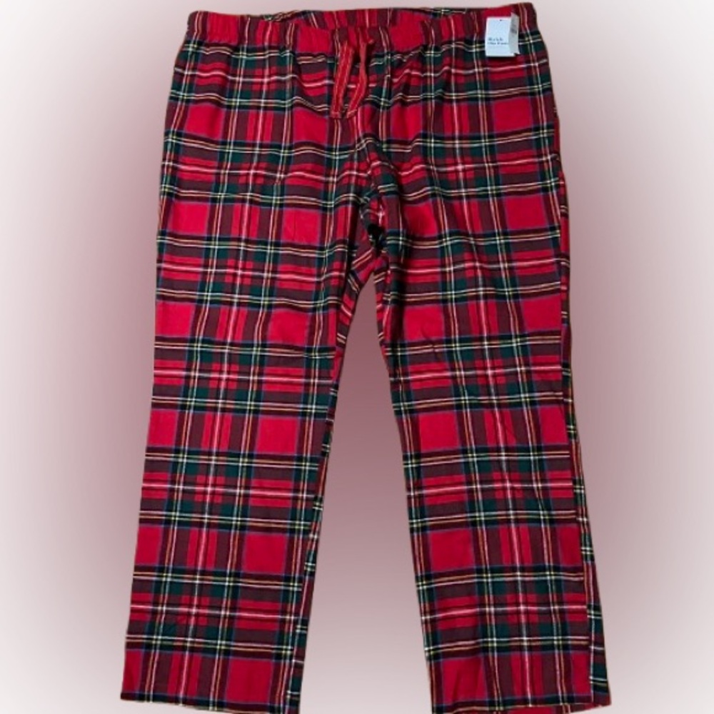 NWT Old Navy Match The Fam! Flannel Plaid  Pajama Pants Size XXL